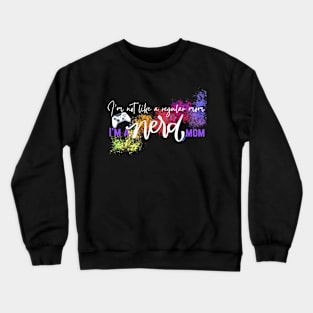 Nerd Mom (white text) Crewneck Sweatshirt